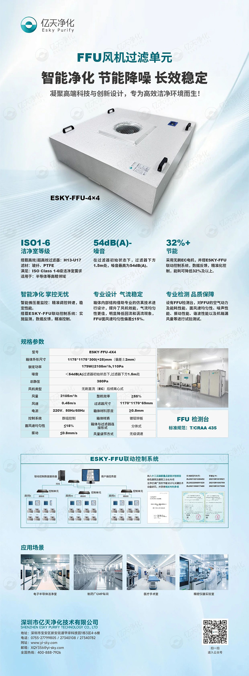 FFU 風(fēng)機(jī)過(guò)濾單元：不止凈化，更懂智能節(jié)能與長(zhǎng)效守護(hù)！